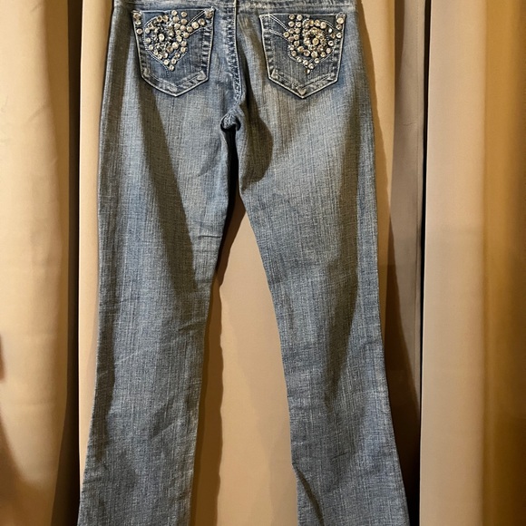 Jeans with blinged out pockets front and back. - Picture 2 of 2